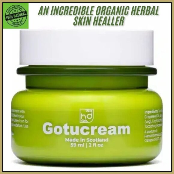 Gotucream 2oz Jar ~ Organic Healing Cream ~ New Made in Scotland. Gotu Cream - Picture 1 of 3